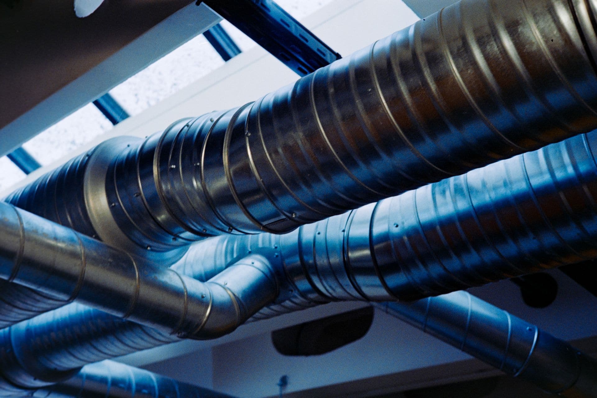 HVAC ductwork and air conditioning system components